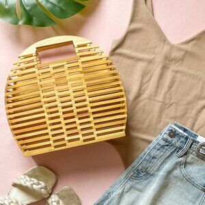 Bali Bamboo Handbag Natural